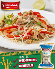 Tagliatelle di vetro DIAMOND, tagliatelle di vetro lunghe, naturalmente vegane e senza glutine - 1 x 100 g
