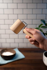 Chinchilla® Backblechroller/Teigroller zylindrisch aus Buchenholz | L'aiutante stabile per la cucina | Prodotto in Germania | Nachhaltige Qualität aus Deutschland | 18 x 5 cm