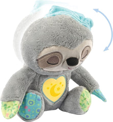 VTech Baby Schnarchi, leneșul somnoros - Jucărie drăguță de pluș pentru a vă ajuta să adormiți - Cu sunete naturale și cotidiene, muzică și lumină de noapte - Pentru copii de la naștere Jucarii Bebe Naty Shop