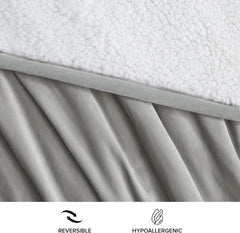 UGG 01465 Bliss Sherpa Coperta da tiro Completamente reversibile per divano o letto Lavabile in lavatrice Facile da pulire Coperte di lusso di grandi dimensioni in morbido peluche 178 x 127 cm Seal Naty Shop Piumini e trapunte