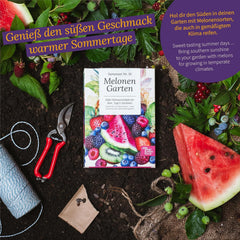 Magic Garden Seeds - Melonen Garten Saatgut-Box Mit 4 Sorten - Wassermelone, Honigmelone & Zuckermelone Für Hochbeet, Topf & Garten - Aromatisch & Süß