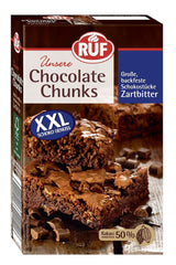 RUF, gocce XXL di cioccolato fondente da forno, vegano, senza glutine, 100 grammi Glasse e Decori Naty Shop Cioccolato Fondente