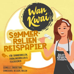 Wan Kwai Summer Roll Rice Paper 200g – Richiede un leggero ammollo, perfetto per involtini primavera croccanti, panini estivi freschi o gnocchi al vapore