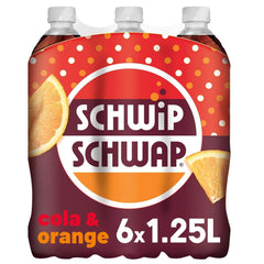 SCHWIPSCHWAP, The Original - Băutură răcoritoare de cola cofeinizată cu portocale, set 6 x 1,25 litri Bauturi fara alcool Naty Shop