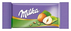 Milka Naps Mix – Mini quadretti di cioccolato in 4 assortimenti: Latte alpino, Fragole, Nocciole, Crema al cacao – 1 x 1kg