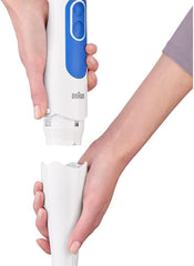 Braun Multiquick 3 MQ 3000 Smoothie+ Stabmixer – Purierstab Mit 2 Geschwindigkeiten, Powerbell plus e Splashcontrol-Technologie, 700 Watt, Inkl. Mix-&Messbecher da 600 ml, Blau/Weiß Kitchen Naty Shop