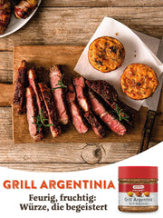 Kotanyi Gourmet Grill-Argentina Gewürzzubereitung, mit Paprika, Pfeffer, Koriander und mehr, fruchtig-spicy, 400ccm, 285 g