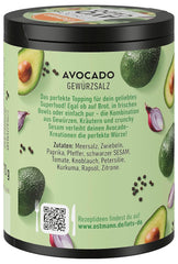 Ostmann Gewürze - Facciamo Avocado | Gewürzsalz für Avocado, Guacamole oder Bowls | Topping croccante con verdure, biscotti e sesamo nero | 70 g in barra riciclabile Metalldose