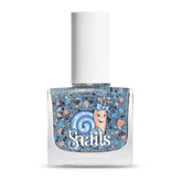 Snails 516202 Top Coat Confetti Blue Smalto per bambini, a base d'acqua, lavabile, sicuro, vegano