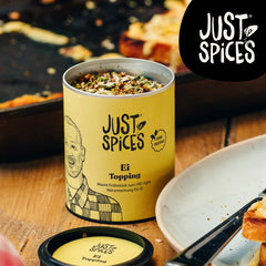 Just Spices Ei Topping I Streue Gesmack auf alle Ei-Speisen vom gekoten Ei bis Spiegelei I Gewürzdose, 55 g