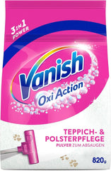 Vanish Oxi Action Polvere detergente per tappeti e tappezzerie - 1 X 820 G - Pulisce ampie aree di tappeti e tappezzerie da sporco, odori e polvere Detersivi per bucato Rufe Naty Shop 820 grammi