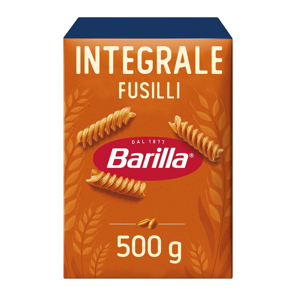 Barilla Pasta Integrale Fusilli – Pasta di semola con fibre naturali, 500 g