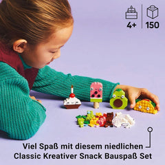 Divertimento creativo per costruire uno snack LEGO Classic, giocattolo alimentare per giochi di ruolo fantasiosi, set da costruzione per ragazzi e ragazze di 4 anni, cupcake, avocado, ghiacciolo e taco 11039 Set da costruzione Besuche den LEGO-Store
