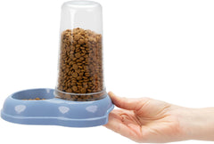 Ferplast Futter- oder Wasserspender für Hunde und Katzen AZIMUT 600 Futtertrog Acqua 0,6 litri, Rutschfester Boden, 12,5 x 19 x H 19,5 cm Blu