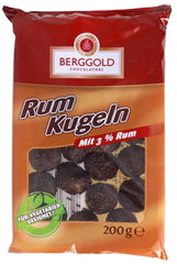 Palline al rum con cioccolato speciale, Palline al rum 200g