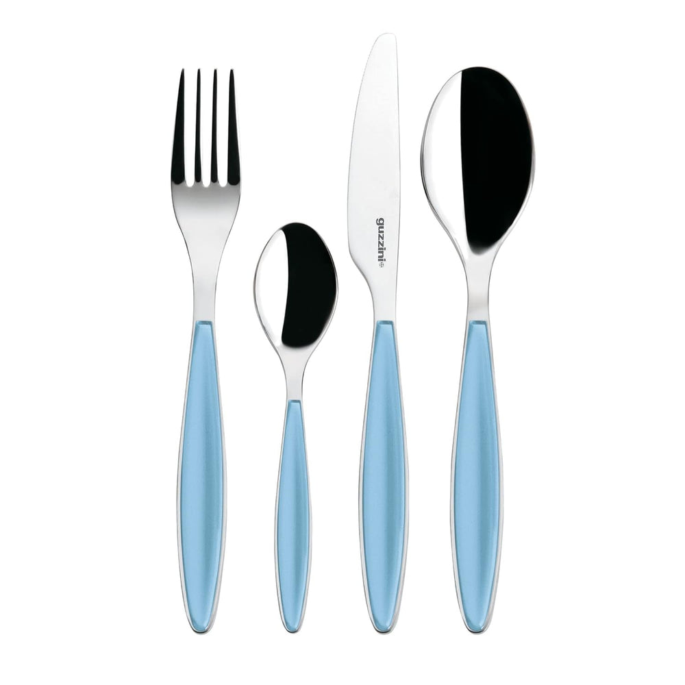 Guzzini - Feeling, set posate 24 pezzi - Big Blue Kitchen Naty Shop