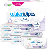 Salviette umidificate WaterWipes Sensitive+ Soothing Clean, 720 pezzi (confezione da 12), 3 in 1 detergenti, curative e lenitive, 99% acqua con estratto vegetale, salviette umidificate per neonati senza profumo