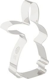 Dr. Oetker - Formă de copt/Formă gigantă pentru fursecuri „Iepure” din seria „Golden Easter”, formă pentru fursecuri, biscuiți și tort într-una singură (culoare: argintiu), cantitate: 1 bucată