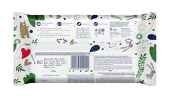 Salviettine umidificate per neonati Kindii Natural Balance – (1 x 60 pz.) Salviette umidificate per neonati e bambini – Protettive, Aloe Vera, Fragranza delicata – 60 pz.