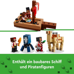 LEGO Minecraft Il Viaggio sulla Nave Pirata Calamari e Cammello Figura del Pirata Giocattolo di Costruzione di una Nave Gioco di Ruolo Regalo per Ragazzi e Ragazze di 8 Anni 21259 Set di Costruzioni Besuche den LEGO-Store