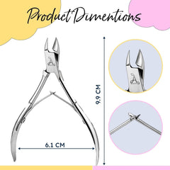 ARMIZ Set de 4 piese pentru împingătorul și cleștele de cuticule, Set profesional de instrumente pentru îndepărtarea cuticulelor, Clește multifuncțional din oțel inoxidabil pentru manichiură și pedichiură