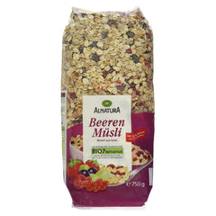 Muesli biologico ai frutti di bosco, 750g