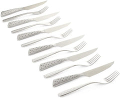 Set bistecca Weber Deluxe, 6 pezzi, design monoblocco in acciaio inox, extra affilato, manico ergonomico Kitchen Naty Shop