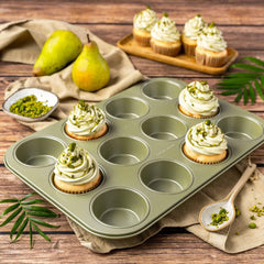 Zenker Muffinform Für 12 Stück – Ressourcenschonende und Klimaneutrale Backform Für Muffins Und Cupcakes – 12Er Muffinblech Mit Veganer Antihaftbeschichtung Stampi e vassoi per cuocere Naty Shop