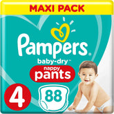 Pampers (vecchia versione), mutandine, taglia 4, 9 kg-15 kg, confezione da tre (1 x 88 pannolini)