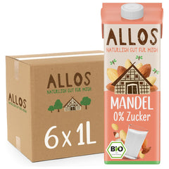 Allos Mandeldrink Senza Zucchero Mandel Natur Vegan Lattosio 1L