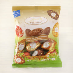 Miscela speciale di cioccolato | 2x180 g | Uova di latte intero in cinque varietà con e senza alcool (Uova Marc de Champagne e tartufi di cioccolato | 3 x 90 g)
