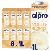 Alpro Latte Di Soia Alla Vaniglia 8x1L - Vegano E Ricco Di Calcio