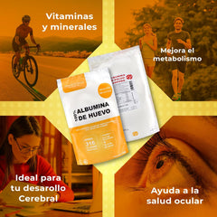 Sermand Nutrition Albumina d'uovo 100% in polvere Senza glutine Senza lattosio
