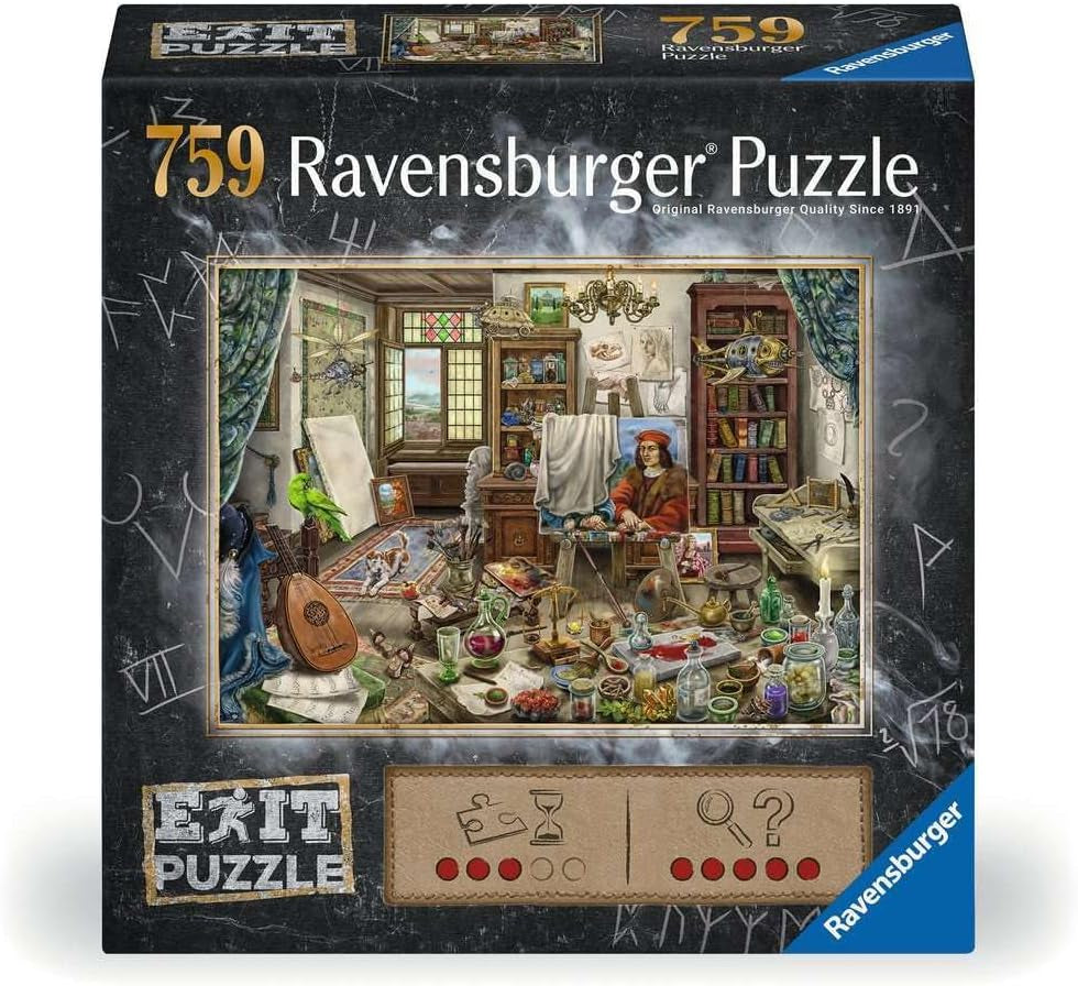 Ravensburger EXIT Puzzle 16782 The Artist's Studio Puzzle da 759 pezzi Naty Shop Titolo predefinito
