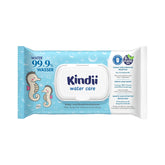 Salviettine umidificate Kindii Water Care - Aqua Baby Wipes - 100% viscosa, 99,9% acqua, estratto di pompelmo, dimensioni sciarpa 150x200, 100% biodegradabile, senza plastica, salviette detergenti per pelli sensibili