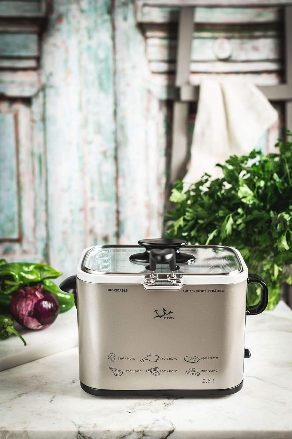 Tamaño FR326E - Friggitrice, 1000 Watt, 1,3 Litri Naty Shop Appliances