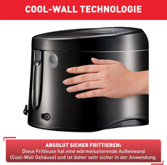 Friggitrice Tefal Maxi Fry, Tecnologia Cool Wall, 1,2 Kg, termostato regolabile Elettrodomestici Naty Shop