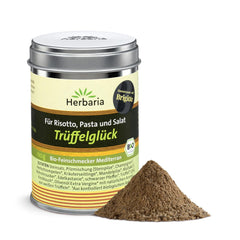Herbaria Trüffelglück bio 110g M-Dose - Fertiges Bio-Pilz- & Trufflelegewürz für intensiv-köstliche Gerichte - mit erlesenen Ingredient - in nachhaltiger Aromaschutz-Dose