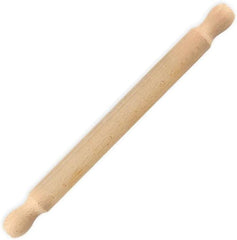 Sucitor Zenker din lemn de fag, 350 x 30 x 30 mm – Perfect pentru aluat și fondant, certificat FSC, cu guler practic, maro