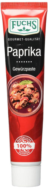 Fuchs Gewürze – Paprika Gewürzpaste, vollmundig pikantes Aroma, Paste zum Würzen von Soßen, Fleisch-Gerichten oder Suppen jeglicher Länder-Küchen, 60 g