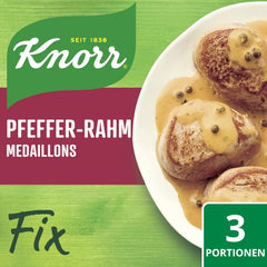 Knorr Fix Medaglioni Pfeffer-Rahm 3 Porzioni (1 x 35 g) | 35 g (1 confezione)