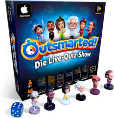 Outsmarted – Jocul de societate cu quiz digital | Copii, adolescenți și adulți | Seară de jocuri de generație următoare pentru familie și prieteni | 2–24 de jucători | Vârste 8+ | Peste 10.000 de întrebări