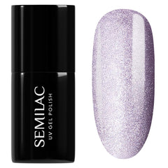 Smalto UV Semilac 664 Lilac Gloss 7 ml – Effetto Cat Eye, Riflessi Unici con Strumento Magnetico – Collezione Gloss Gala