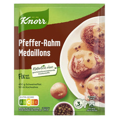 Knorr Fix Medaglioni Pfeffer-Rahm 3 Porzioni (1 x 35 g) | 35 g (1 confezione)