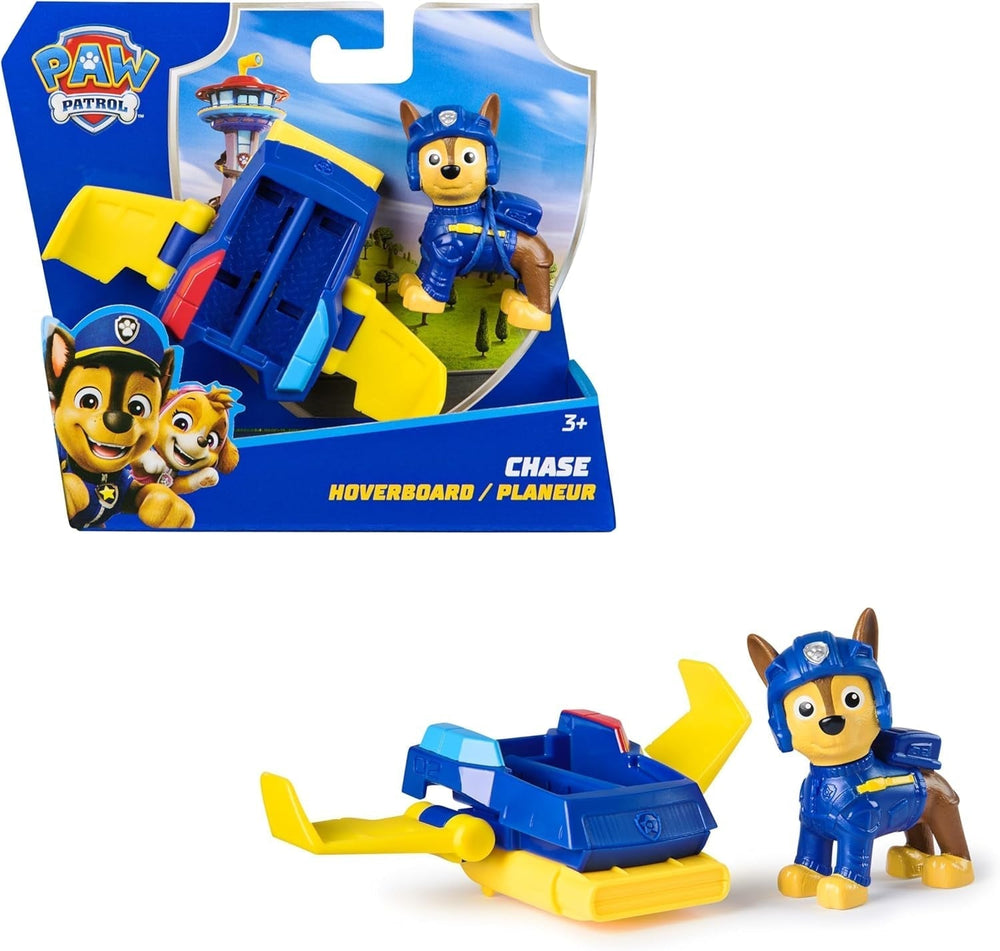 PAW PATROL Chase Action Pup Mini Rescue Airplane Playset con Ali Pieghevoli Giocattolo per Bambini 3 Anni Action Figure Naty Shop Chase