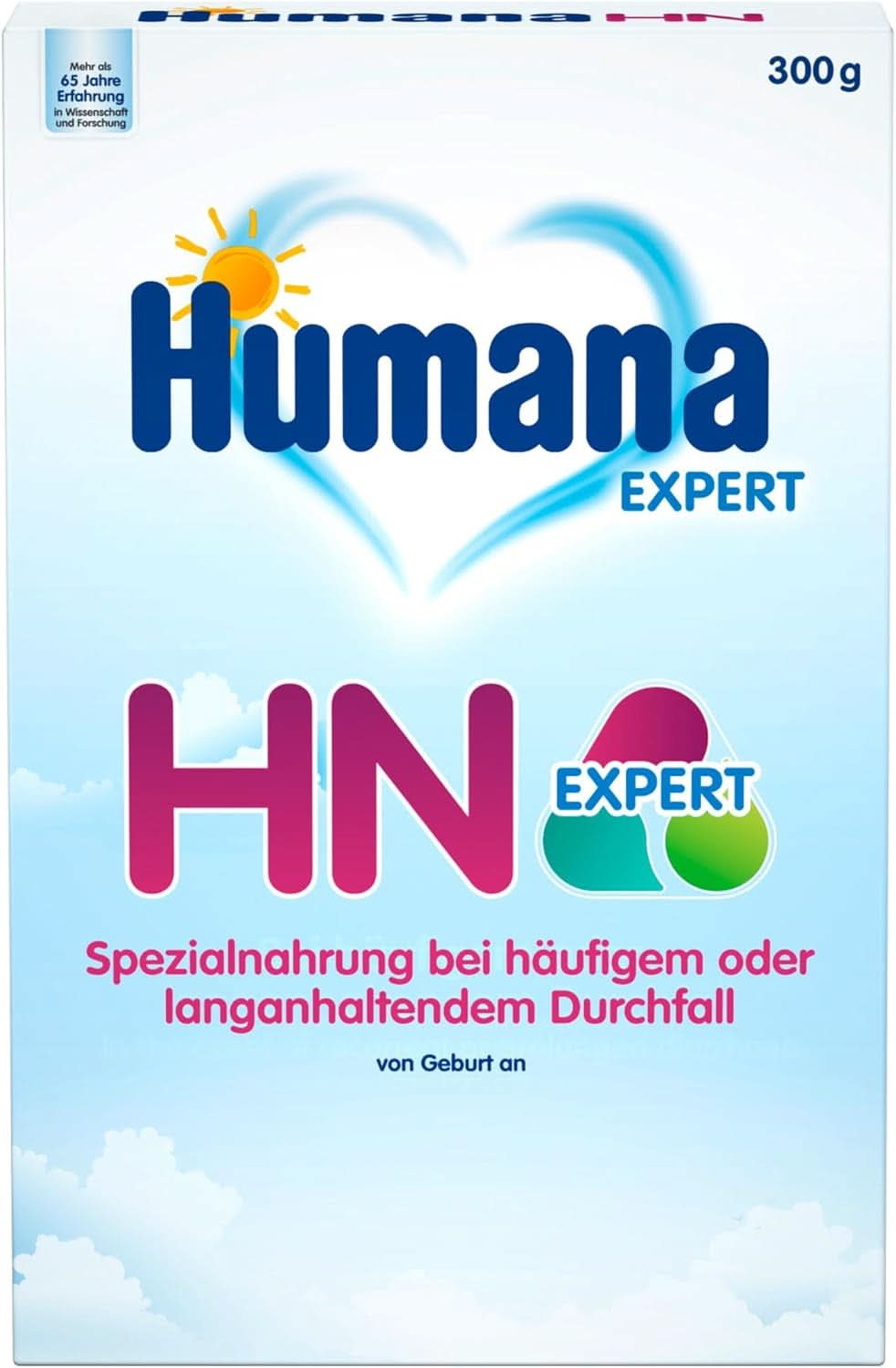 Humana HN Expert, dalla nascita, alimento speciale per diarrea frequente o di lunga durata, favorisce la normalizzazione dell'andamento delle feci, con banana, 300 g Naty Shop 300 grammi