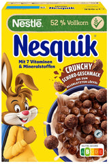 Nesquik Nestlé Nesquik Crunchy Breakfast, Cereali con cioccolato e cereali integrali, 1 confezione (1 x 330 g)