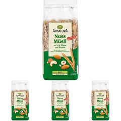Muesli biologico con noci, 17% noci e mandorle, 0,5 kg