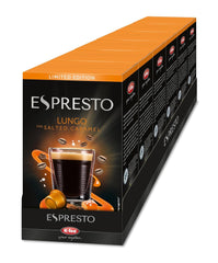 ESPRESTO Lungo Salted Caramel, kompatibel mit K-fee & ALDI EXPRESSI*, Flavoured Kaffeekapseln, RFA zertifiziert, 96 Kapseln