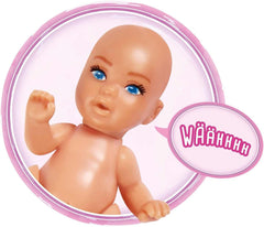 Simba 105733480 - Zainetto Steffi Love, bambola incinta con bebè e suoni fantastici, accessori bebè e marsupio, bambole rosa Naty Shop